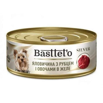 Basteto Паштет для собак з яловичиною, рубцем і овочами, 85 г