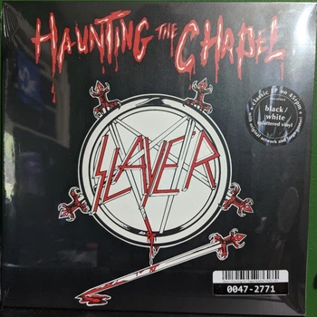 Slayer - Haunting The Chapel (Чёрный, Белый, Брызги, 45 об/мин, EP, Переиздание, Ремастеринг)