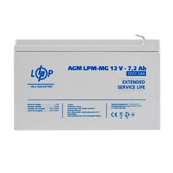 Аккумулятор мультигелевый LPM-MG 12V - 7.2 Ah refurbished 10.2024
