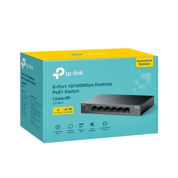 Комутатор TP-Link LS106LP 6-портовий PoE+ 41 Вт
