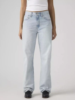 Jeansy regular fit damskie Levi`s Easy Dad 005DC-0000 W29L30 Błękitne (5401187885940)