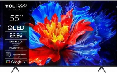 Телевизор 55" tcl qled 4k 144Hz Smart Google tv Titan onkyo sound 55t8c