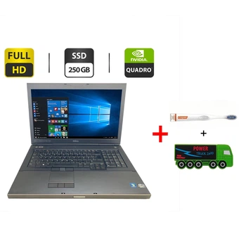 Мобільна робоча станція Dell Precision M6700/17.3" (1920х1080) TN/Intel Core i7-3940XM / 32 GB DDR3 / 250 GB SSD / Quadro K3000M, 2 GB б/в + Подарунок Зубна щітка Colgate Connect M1 + Павербанк Power Truck