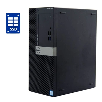 ПК Б-клас Dell OptiPlex 5040 Tower / Intel Pentium G4400 (2 ядра по 3.3 GHz) / 4 GB DDR3 / 500 GB HDD / Intel HD Graphics 510 / DVD-ROM б/в