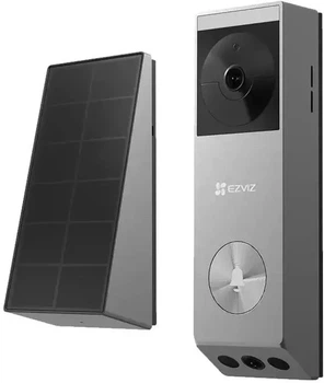 Видеодомофон EZVIZ EP3x Pro 2K, двойная камера, Wi-Fi, солнечная панель, 32 ГБ