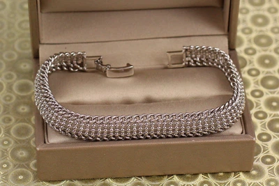 Браслет Xuping Jewelry Император 18 см 9 мм серебристый
