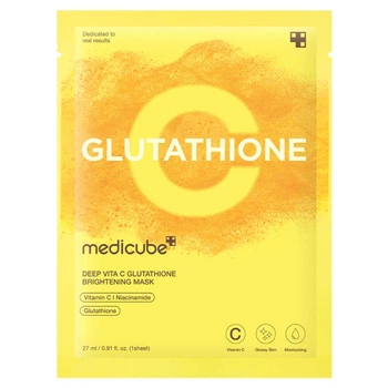 Осветляющая тканевая маска с глутатионом medicube Deep Vita C Glutathione Brightening Mask 27 мл