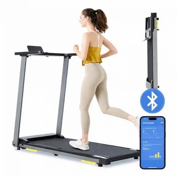 Бігова доріжка Novonova SY-T2712 до 12 км/год з LCD-екраном, до 120 кг, Bluetooth, 15 вбудованих програм