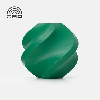 PLA-пластик Філамент Bambu Lab PLA Basic Mistletoe Green (10502) Темно Зелений для 3D-принтера - 1Кг, 1.75mm з Котушкою / Filament With Spool / з RFID чіпом Міткою (NFC)