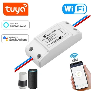 Wi-Fi реле Tuya MS-101 10A Tuya smart \ Smart life