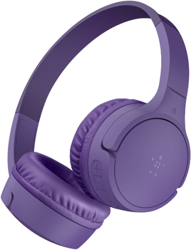 Навушники Belkin Wireless On-Ear for Kids Purple (AUD002HQPUV3)