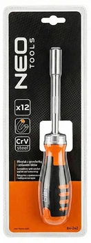 Wkrętak Neo Tools 04-242 z grzechotką i zestawem bitów 12 szt (5906692024278)
