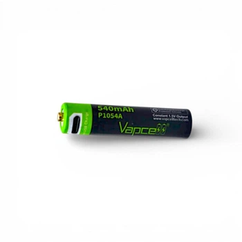 Аккумулятор AAA 1.5V 540mAh Li-ion Vapcell P1054A – с USB-зарядкой, защитой, перезаряжаемый 1 шт