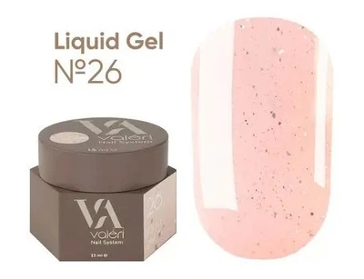 Жидкий гель для укрепления ногтей Valeri Liquid Gel №26 15 мл