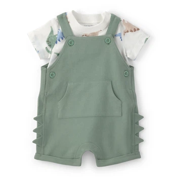 Комплект Carter's 2в1 футболка, комбінезон для мальчика 72-76 см (1U710010_12M)