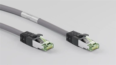 Патч-корд Goobay RJ45 SFTP8.1 0.25m patch AWG24 D=8.2mm LSOH 4PPoE сірий(75.05.5134)