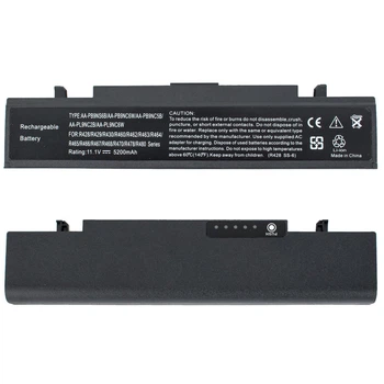 Акумуляторна батарея для ноутбука Samsung 11.1V 5200mAh, сумісна з моделями R420, R460, R522, R528, R530, RV408, RV410, X360, X460, чорна