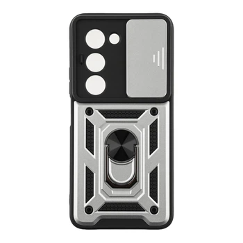 Чохол накладка Guard Shield Armor з кільцем для Xiaomi Redmi 15 4G Silver