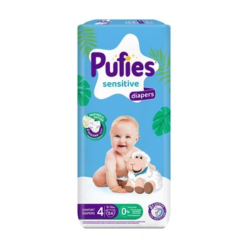 Детские подгузники Pufies Fashion & Nature размер 4 Maxi (9-14 кг) 54 шт