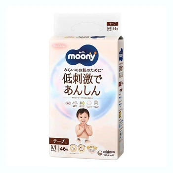 Детские подгузники Moony Natural размер M (6-11 кг) 46 шт