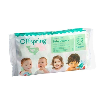 Детские подгузники Offspring размер S (3-6 кг) 3 шт