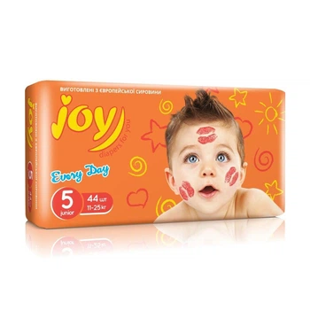 Детские подгузники Joy Every Day размер 5 (11-25 кг) 44 шт