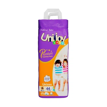 Детские подгузники-трусики Unijoy Premium размер L (9-14 кг), 44 шт Детские одноразовые подгузники с высоким уровнем поглощения и защитой от протечек Памперсы трусиками пантс для детей