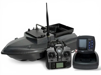 Короповий кораблик Hirisi V060 GPS Carbon PRO автопілот з ехолотом Lucky FF918-C