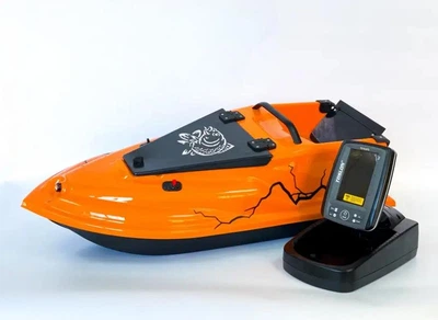 Прикормочный кораблик Фурия Фюжн с эхолотом Toslon TF520 и GPS (Maxi Cortex)