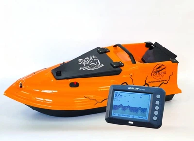 Короповий кораблик для прикормки Фурія Фюжн з ехолотом Toslon TF300 та GPS (6+1 Cortex)