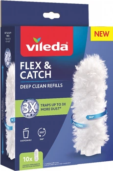 Змінні насадки для щітки для пилу Vileda Flex & Catch 10 шт (4023103252486)
