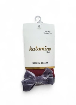 Дитячі бавовняні колготи Katamino (арт. К32254) бордові вік 7-8 років, зріст 119-131 см