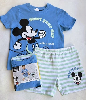 Детская пижама лето Disney Mickey Mouse 122-128 см для мальчиков 447284
