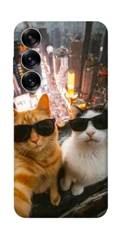 TPU чохол Demsky Cool cats city для Samsung Galaxy S25
