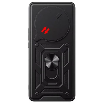 Противоударный чехол Ummi Camshield Serge Ring для Xiaomi 14 Ultra Черный / Black