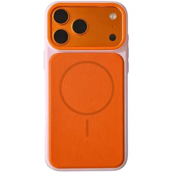 Чохол TPU TechWoven Hybrid with MagSafe Apple iPhone 17 Pro (6.3") Pink / Orange