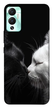 TPU чохол Demsky Black and white cats для Infinix Hot 12 Play