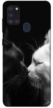TPU чохол Demsky Black and white cats для Samsung Galaxy A21s