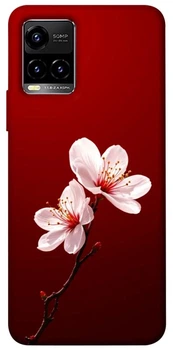 TPU чохол Demsky Sakura red для Vivo Y21 / Y33s