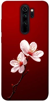 TPU чохол Demsky Sakura red для Xiaomi Redmi Note 8 Pro