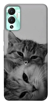 TPU чохол Demsky Grey cats для Infinix Hot 12 Play
