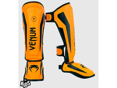 Захист ног дитячий VENUM Elite Shinguards Kids YL помаранчевий/чорний (4537)