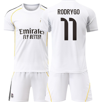Футбольна форма дитяча Rodrygo (Родриго) 11 Real Madrid (Реал Мадрид) 28 розмір зріст 150-155 см біла