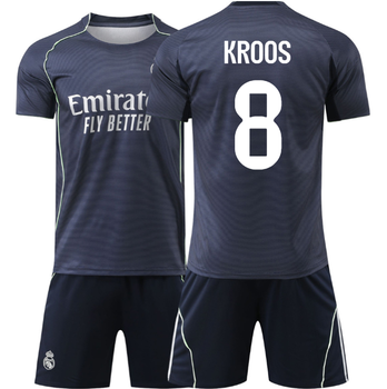 Футбольная форма детская Kroos (Кроос) 8 Real Madrid (Реал Мадрид) 26 размер рост 140-145 см темно синяя