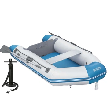 Двухместная надувная лодка Bestway 65046 Caspian Elitee, 230 х 130 х 33 см, (весла, ручной насос)