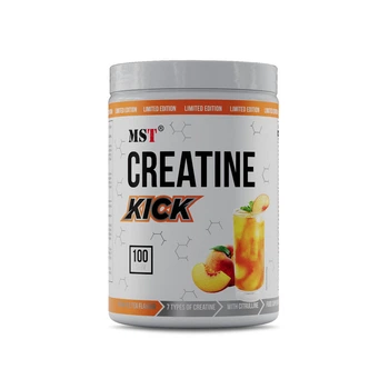 Креатин MST Creatine Kick 7in1, Креатин Кик 7в1 Персиковый чай 100 порций 1000 грамм