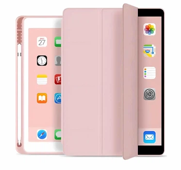 Чехол Smart Case для iPad 10.2" 7 / 8 / 9 gen (2019-2021) с местом под стилус и микрофиброй Pink Sand бежевый нюдовый