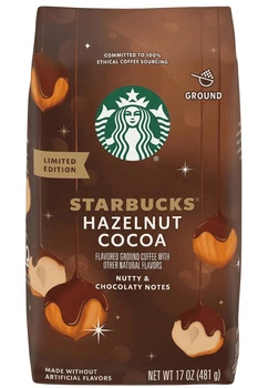 Молотый кофе Starbucks Hazelnut Cocoa Flavored Ground Coffee 481г