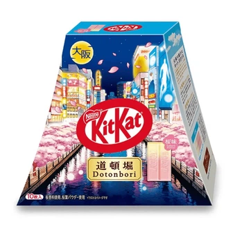 Шоколадные мини батончики Kit Kat Osaka Castle Sakura Chocolate 10шт 116г