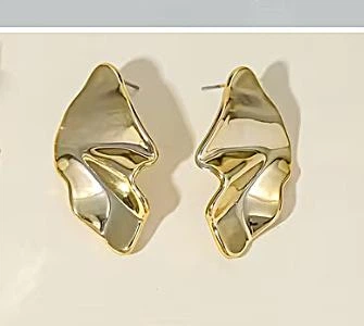 Жіночі сережки "Ромби" jewelry Золотисті